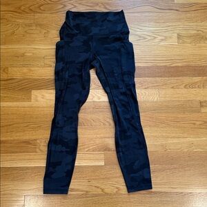 Lululemon Align High Rise Pant with Pockets 25” Black Camo 6